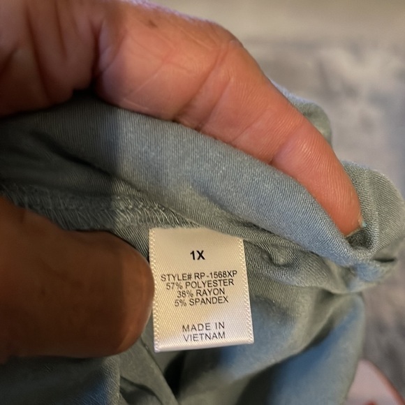 Curvy Plus: Smokey Blue 1 Piece Jumper - Picture 6 of 6